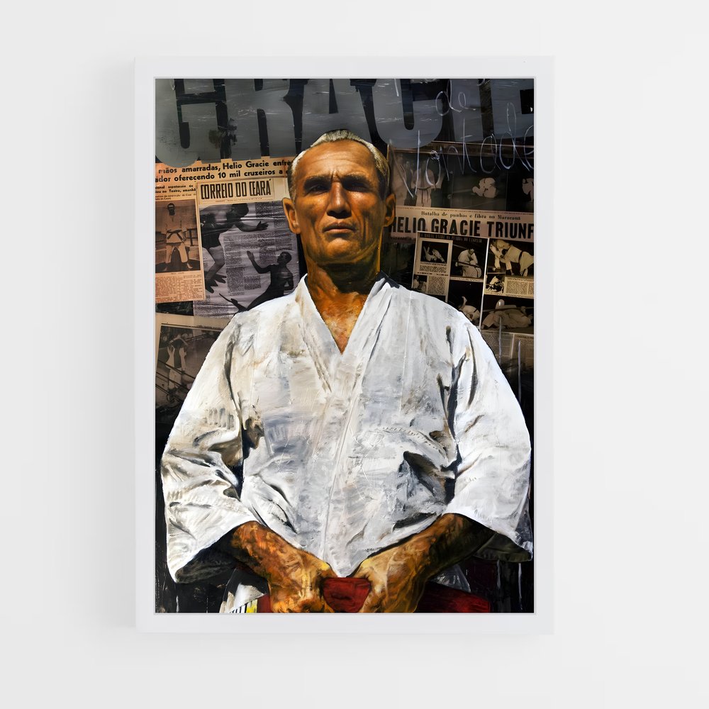 Poster Helio de gracie – affiche Jiu-jitsu brésilien (vue 3)